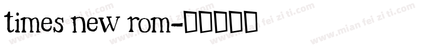 times new rom字体转换